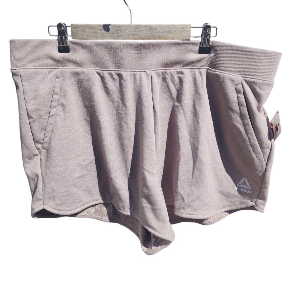 Reebok Studio Relaxed Shorts Driftwood Taupe XXXL REW253SH03014 NWT